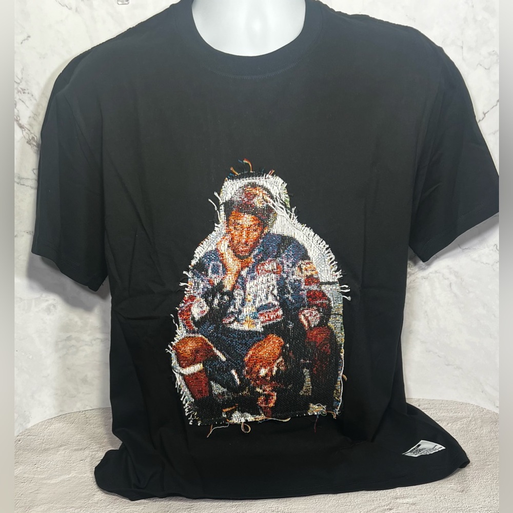 Kobe Bryant Handcrafted Championship Photo T-shirt Size Large NWOT